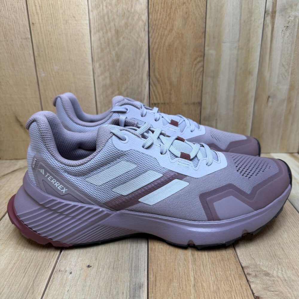 Adidas Terrex Soulstride Trail Running Shoes Purple/Burgundy IH3450 Women’s Sz 9 - Picture 4 of 14